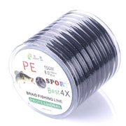 HENGJIA FLP41G 100m Gray 4 Series Strong Weaving Line Fishing Line PE Fishing Line (3.5)