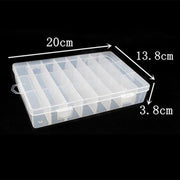 HENGJIA qt022 Twenty Four Grid Water-resistant Multifunction Fishing Tool Gear Storage Transparent Fishing Tackle Box