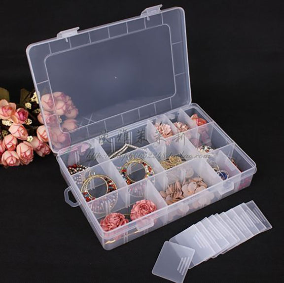 HENGJIA qt022 Twenty Four Grid Water-resistant Multifunction Fishing Tool Gear Storage Transparent Fishing Tackle Box