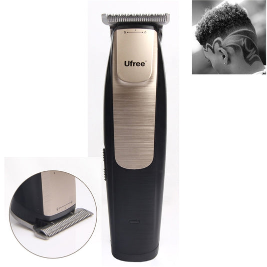 Ufree U-512 Professional Hair Salon Rechargeable Engraved Text Small Hair Clipper Hair Trimmer, EU Plug - free shipping - PMC Jewellery - Order now!