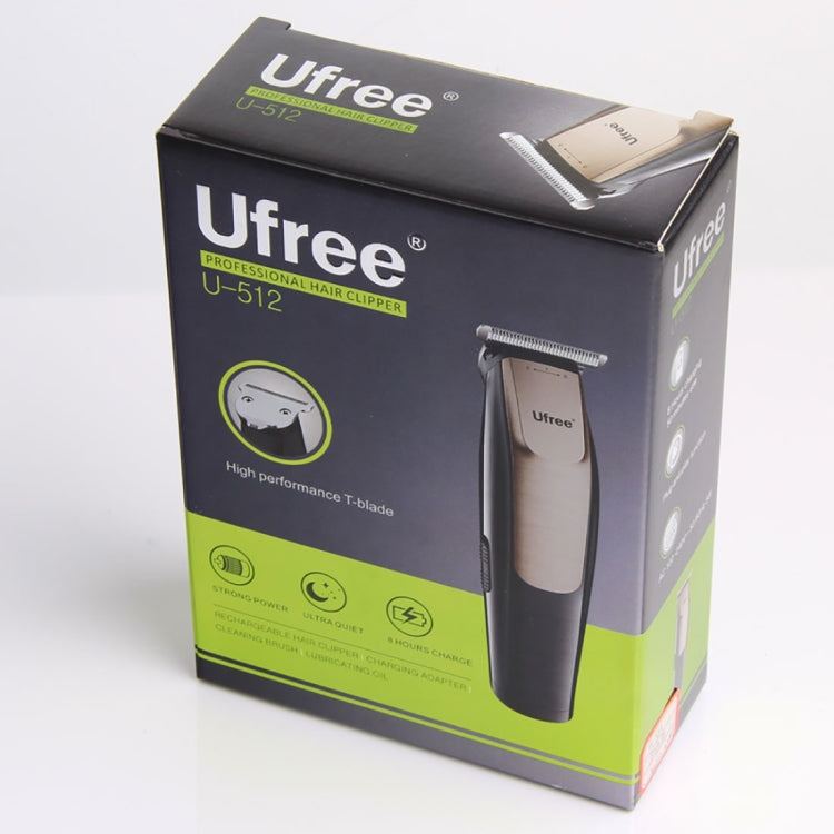 Ufree U-512 Professional Hair Salon Rechargeable Engraved Text Small Hair Clipper Hair Trimmer, EU Plug - free shipping - PMC Jewellery - Order now!