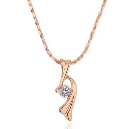 18k Gold Plated Pendant Necklace In Rose Gold - Necklaces by PMC Jewellery SA | Online Shopping South Africa | PMC Jewellery | Buy Now Pay Later Mobicred