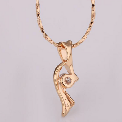 18k Gold Plated Pendant Necklace In Rose Gold - Necklaces by PMC Jewellery SA | Online Shopping South Africa | PMC Jewellery | Buy Now Pay Later Mobicred