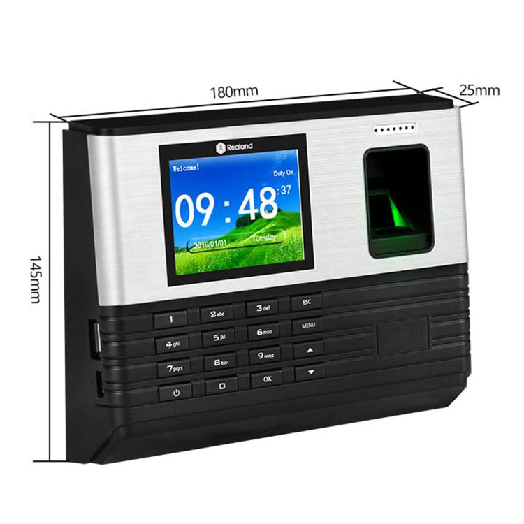 Realand AL355 Fingerprint Time Attendance with 2.8 inch Color Screen & ID Card Function & WiFi - free shipping - PMC Jewellery - Order now!