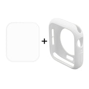 ENKAY Hat-Prince 2 in 1 TPU Semi-clad Protective Shell + 3D Full Screen PET Curved Heat Bending HD Screen Protector for Apple Watch Series 5 & 4 40mm(White)