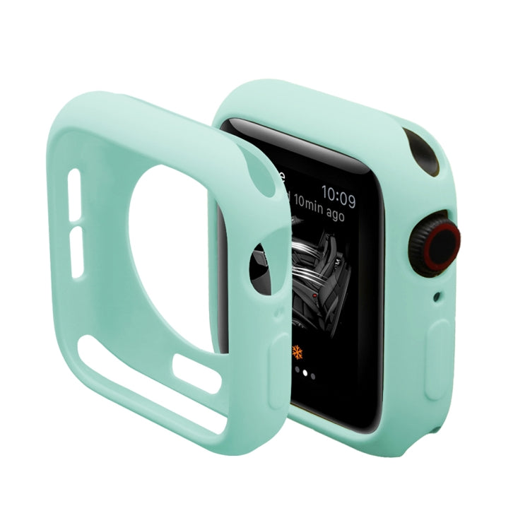 ENKAY Hat-Prince 2 in 1 TPU Semi-clad Protective Shell + 3D Full Screen PET Curved Heat Bending HD Screen Protector for Apple Watch Series 5 & 4 44mm(Green) - Watch Cases by ENKAY | Online Shopping South Africa | PMC TechLife | Buy Now Pay Later Mobicred