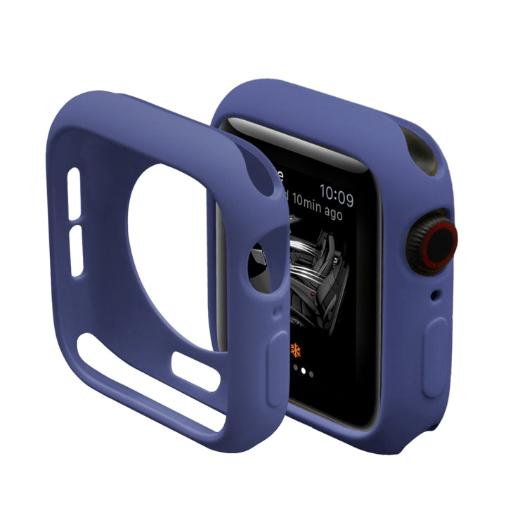 ENKAY Hat-Prince 2 in 1 TPU Semi-clad Protective Shell + 3D Full Screen PET Curved Heat Bending HD Screen Protector for Apple Watch Series 5 & 4 44mm(Blue) - Watch Cases by ENKAY | Online Shopping South Africa | PMC TechLife | Buy Now Pay Later Mobicred