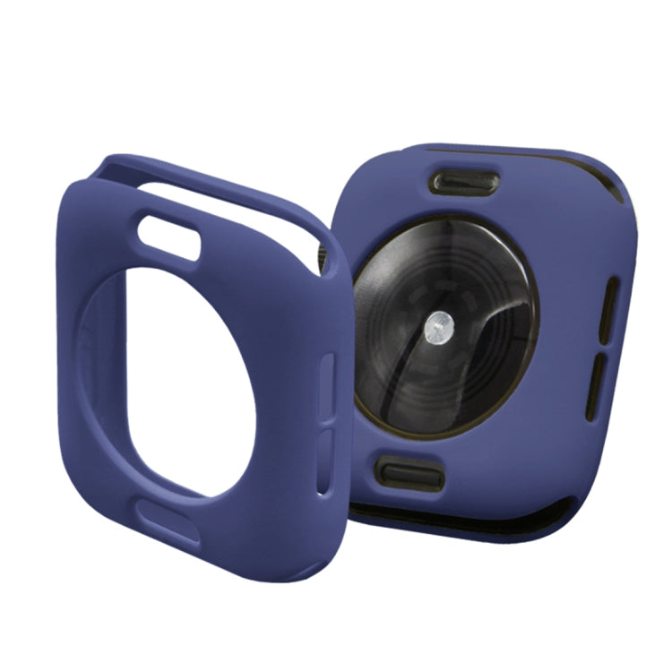 ENKAY Hat-Prince 2 in 1 TPU Semi-clad Protective Shell + 3D Full Screen PET Curved Heat Bending HD Screen Protector for Apple Watch Series 5 & 4 44mm(Blue) - Watch Cases by ENKAY | Online Shopping South Africa | PMC TechLife | Buy Now Pay Later Mobicred