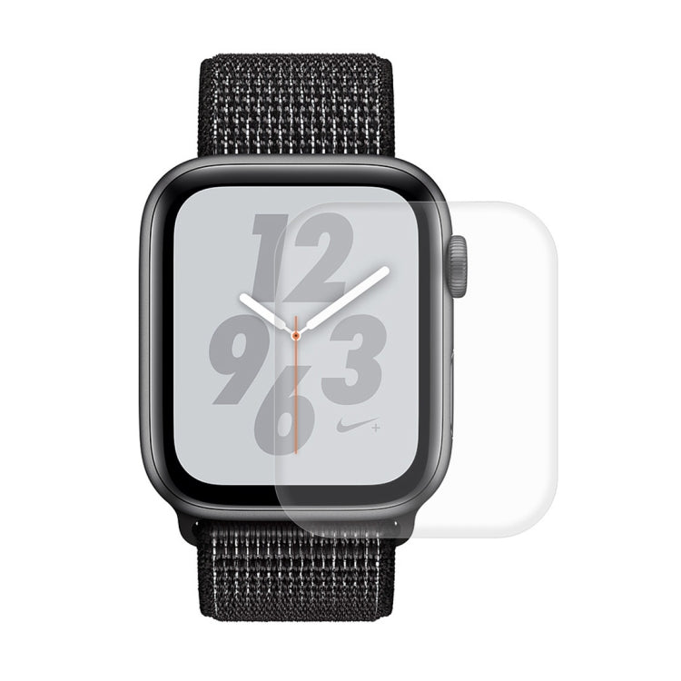 ENKAY Hat-Prince 2 in 1 Carbon Fiber Texture TPU Semi-clad Protective Shell + 3D Full Screen PET Curved Heat Bending HD Screen Protector for Apple Watch Series 5 & 4 44mm - Watch Cases by ENKAY | Online Shopping South Africa | PMC TechLife | Buy Now Pay Later Mobicred