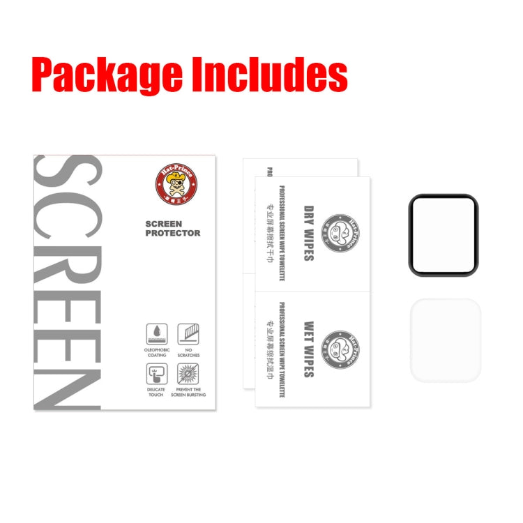 2 PCS ENKAY Hat-Prince 3D Full Screen PET + 3D Full Screen Electroplating PET Curved Heat Bending HD Screen Protector for Apple Watch Series 4 44mm - Watch Cases by ENKAY | Online Shopping South Africa | PMC TechLife | Buy Now Pay Later Mobicred