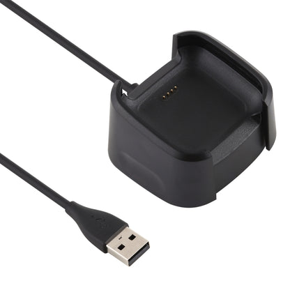 For Fitbit Versa 2 Charger Charging Dock Base Stand Holder with 1m Charging Cable(Black) - Charger by PMC Jewellery | Online Shopping South Africa | PMC Jewellery | Buy Now Pay Later Mobicred