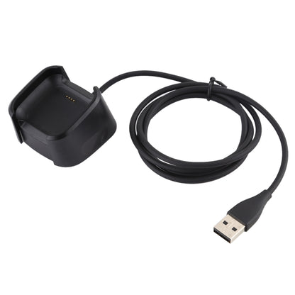 For Fitbit Versa 2 Charger Charging Dock Base Stand Holder with 1m Charging Cable(Black) - Charger by PMC Jewellery | Online Shopping South Africa | PMC Jewellery | Buy Now Pay Later Mobicred