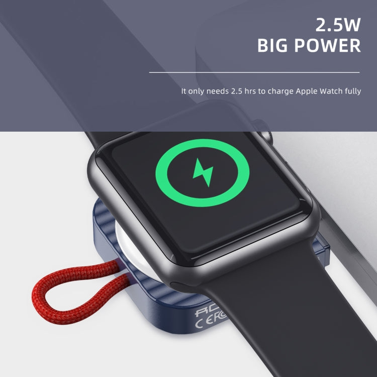 ROCK W26 Portable Magnetic Wireless Charger for Apple Watch(Blue) - free shipping - PMC TechLife - Order now!