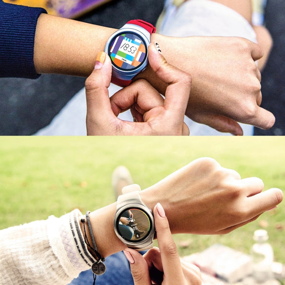 For Samsung Gear S2 Sport / Gear S2 Watch Solid Color Silicone Watchband(White)