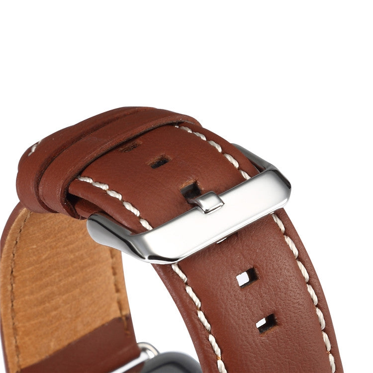 Denior Environmental Luxury Car Watch Leather Watch Band for Apple Watch Ultra 49mm&Watch Ultra 2 49mm / Series 10 46mm / 9&8&7 45mm / SE 3&SE 2&6&SE&5&4 44mm / 3&2&1 42mm(Brown) - free shipping - PMC Jewellery - Order now!