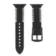 DUX DUCIS Fashion Woven Pattern Top-grain Leather Wrist Watch Band for Apple Watch Series 8&7 45mm / SE 2&6&SE&5&4 44mm / 3&2&1 42mm(Black) - Watch Bands by DUX DUCIS | Online Shopping South Africa | PMC TechLife | Buy Now Pay Later Mobicred