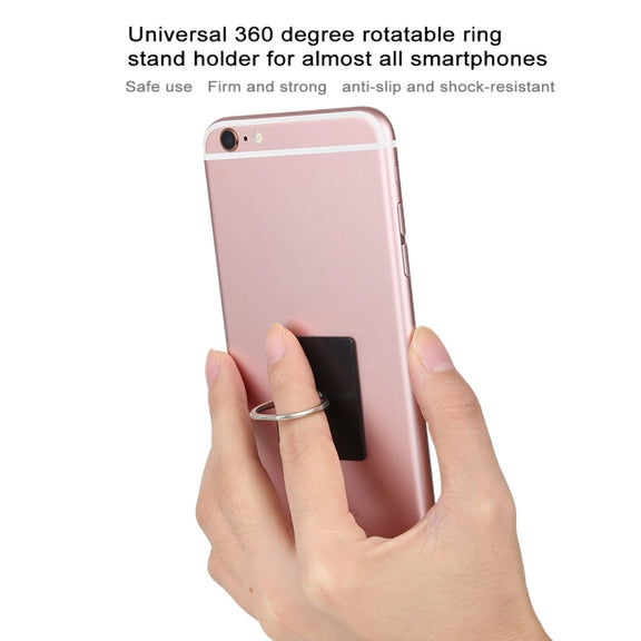 Ring Buckle Multifunctional Phone Holder(Black)