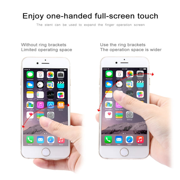 Ring Buckle Multifunctional Phone Holder(Black)