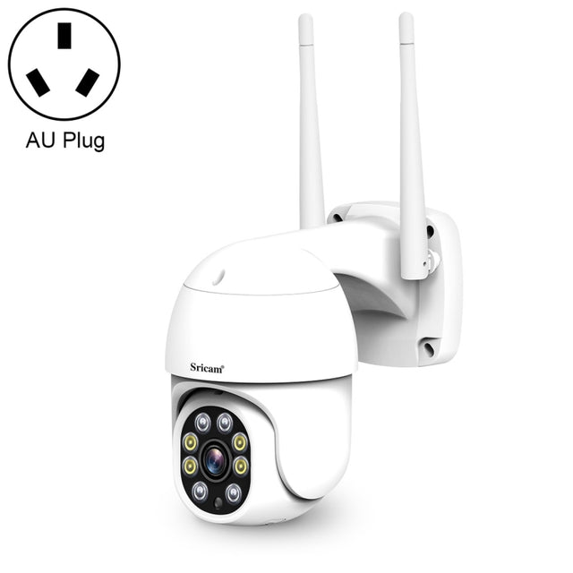 Sricam SP028 1080P HD Outdoor PTZ Camera, Support Two Way Audio / Motion Detection / Humanoid Detection / Color Night Vision / TF Card, AU Plug