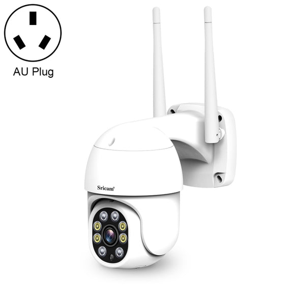 Sricam SP028 1080P HD Outdoor PTZ Camera, Support Two Way Audio / Motion Detection / Humanoid Detection / Color Night Vision / TF Card, AU Plug