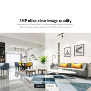 SirHome SH038 4.0 Million Pixels QHD 2.4G/5G WiFi IP Camera, Support Night Color & Motion Detection & Two Way Talk & Human Detection & TF Card, AU Plug
