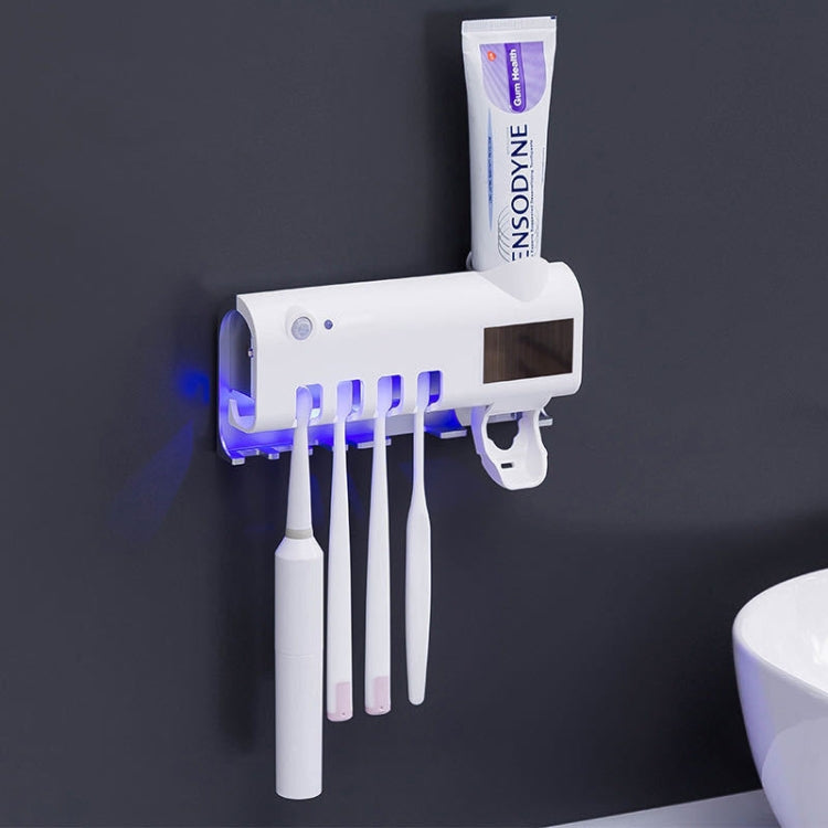 Ultraviolet Toothbrush Sterilizer Bathroom Wall-mounted Toothbrush Holder (White) - free shipping - PMC TechLife - Order now!