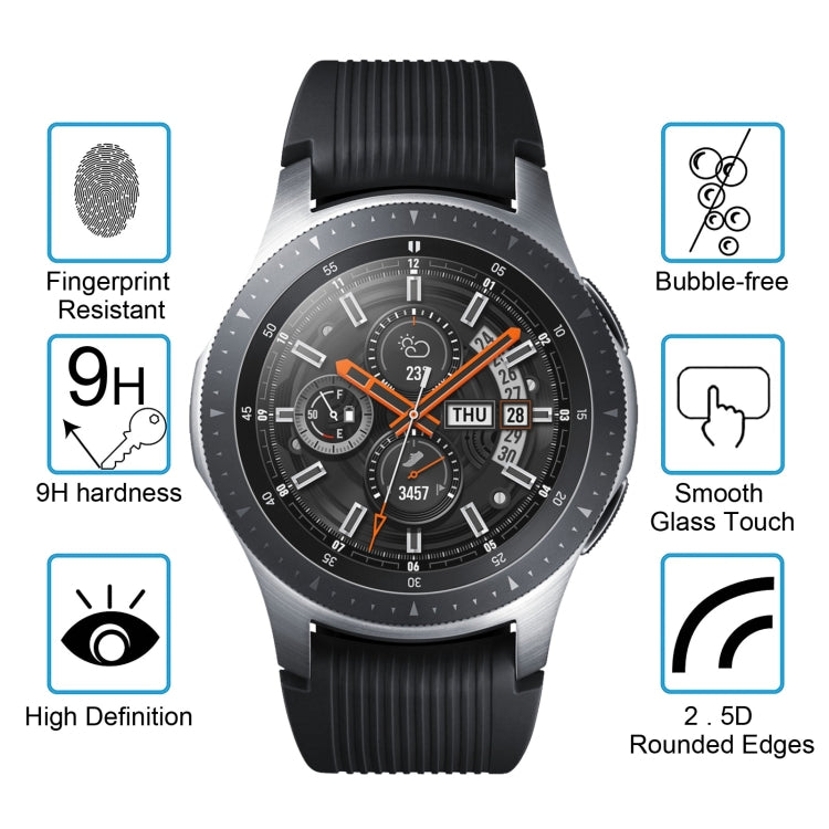 ENKAY Hat-Prince 0.2mm 9H 2.15D Curved Edge Tempered Glass Film for Galaxy Watch 46mm - Screen Protector by ENKAY | Online Shopping South Africa | PMC TechLife | Buy Now Pay Later Mobicred