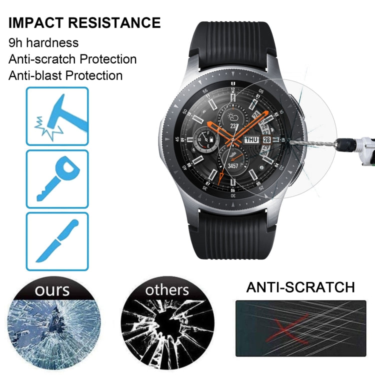 ENKAY Hat-Prince 0.2mm 9H 2.15D Curved Edge Tempered Glass Film for Galaxy Watch 46mm