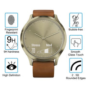 2 PCS ENKAY Hat-Prince for Garmin Vivomove HR Smart Watch 0.2mm 9H Surface Hardness 2.15D Explosion-proof Tempered Glass Screen Film