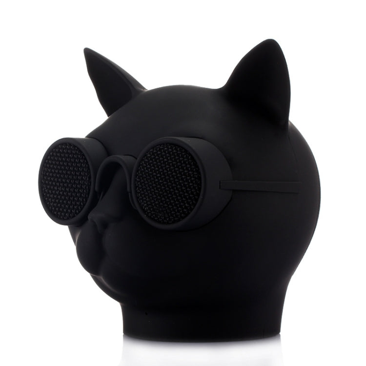 T8 Mini Cat Shape Stereo Wireless Bluetooth Speaker, Support Hands-free / TF Card / FM(Black) - Mini Speaker by PMC TechLife | Online Shopping South Africa | PMC TechLife