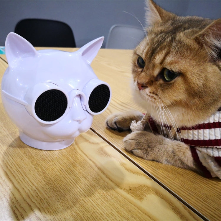 T8 Mini Cat Shape Stereo Wireless Bluetooth Speaker, Support Hands-free / TF Card / FM(Black) - Mini Speaker by PMC TechLife | Online Shopping South Africa | PMC TechLife