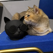 T8 Mini Cat Shape Stereo Wireless Bluetooth Speaker, Support Hands-free / TF Card / FM(Blue)