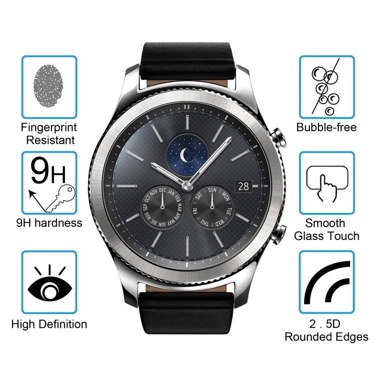ENKAY Hat-Prince for Samsung Gear S3 Smart Watch 0.2mm 9H Surface Hardness 2.15D Explosion-proof Tempered Glass Screen Film - Screen Protector by ENKAY | Online Shopping South Africa | PMC Jewellery | Buy Now Pay Later Mobicred
