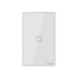 Sonoff T2 Touch 120mm Tempered Glass Panel Wall Switch Smart Home Light Touch Switch, Compatible with Alexa and Google Home, AC 100V-240V, US Plug - Smart Switch by PMC TechLife | Online Shopping South Africa | PMC TechLife