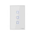 Sonoff T2 Touch 120mm Tempered Glass Panel Wall Switch Smart Home Light Touch Switch, Compatible with Alexa and Google Home, AC 100V-240V, US Plug - Smart Switch by PMC TechLife | Online Shopping South Africa | PMC TechLife