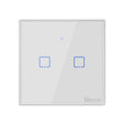 Sonoff T2 Touch 86mm Tempered Glass Panel Wall Switch Smart Home Light Touch Switch, Compatible with Alexa and Google Home, AC 100V-240V, UK Plug - Smart Switch by PMC TechLife | Online Shopping South Africa | PMC TechLife