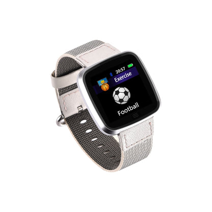 DTNO.1 G12 1.3 inches OLED Color Screen Smart Bracelet IP67 Waterproof, Nylon Watchband, Support Call Reminder /Heart Rate Monitoring /Sedentary Reminder /Multi-sport Mode(Grey) - free shipping - PMC Jewellery - Order now!