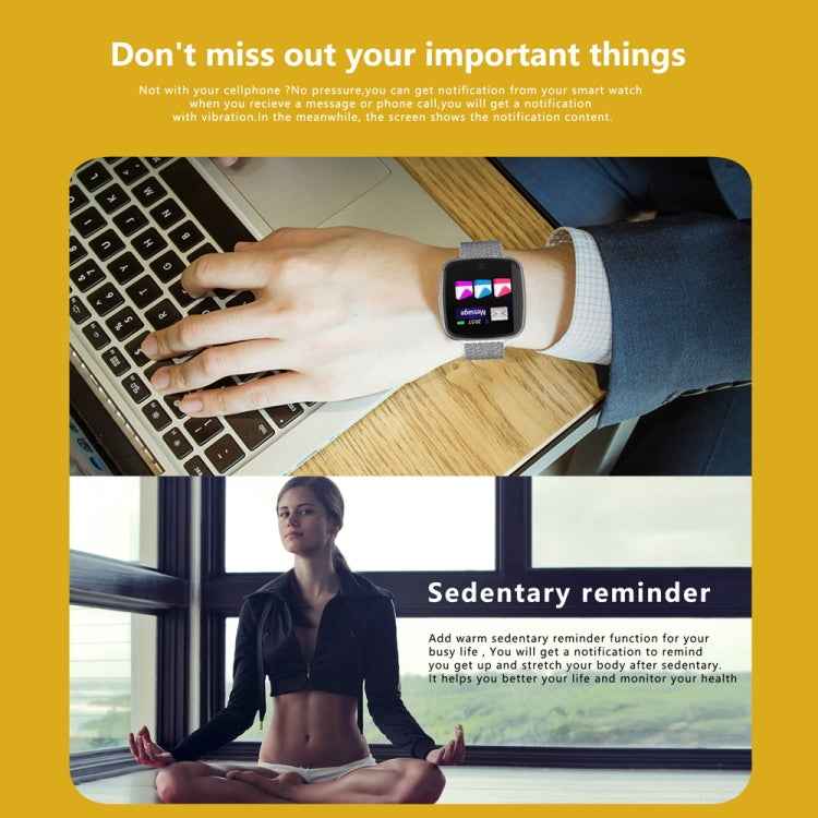 DTNO.1 G12 1.3 inches OLED Color Screen Smart Bracelet IP67 Waterproof, Nylon Watchband, Support Call Reminder /Heart Rate Monitoring /Sedentary Reminder /Multi-sport Mode(Grey) - free shipping - PMC TechLife - Order now!