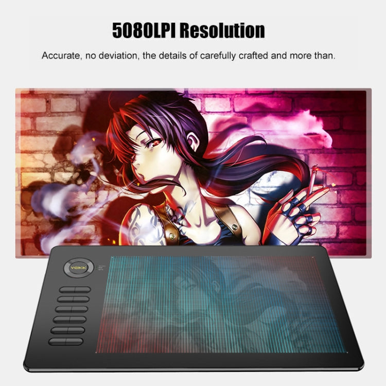 VEIKK A15 10x6 inch 5080 LPI Smart Touch Electronic Graphic Tablet, with Type-C Interface(Blue) - free shipping - PMC Jewellery - Order now!