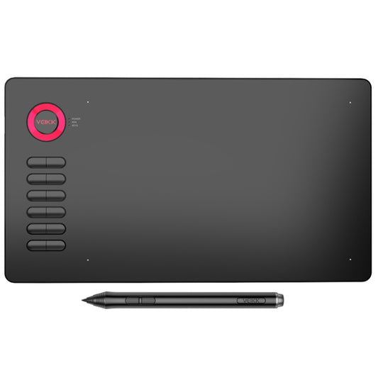 VEIKK A15 10x6 inch 5080 LPI Smart Touch Electronic Graphic Tablet, with Type-C Interface(Red) - free shipping - PMC Jewellery - Order now!