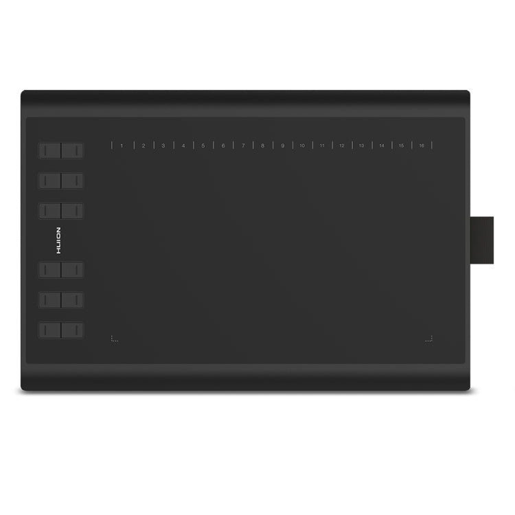 HUION Inspiroy H1060P 5080 LPI 12 Press Keys Art Drawing Tablet for Fun, with Battery-free Pen & Pen Holder - free shipping - PMC Jewellery - Order now!