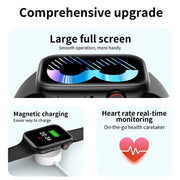 T900 PRO MAX L BIG 1.92 inch Large Screen Water-resistant Smart Watch, Support Heart Rate / Blood Pressure / Oxygen / Multiple Sports Modes (Dark Blue)