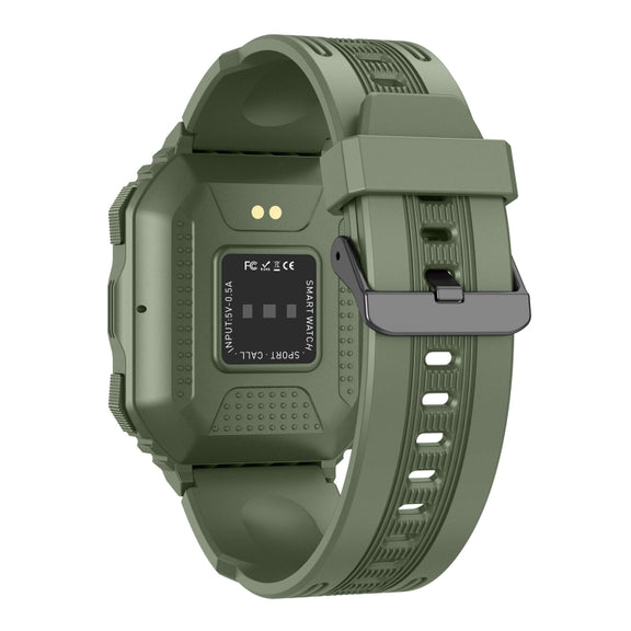 KR06 Water-resistant Pedometer Sport Smart Watch, Support Heart Rate / Blood Pressure Monitoring / BT Calling (Camouflage Black)