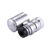 Mini Portable 60X Jewelry Appraisal Microscope with LED Light & Currency Detecting Function