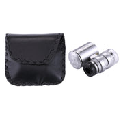 Mini Portable 60X Jewelry Appraisal Microscope with LED Light & Currency Detecting Function