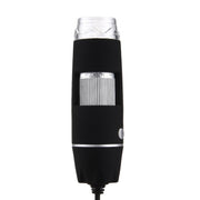 1000X Magnifier 0.3MP Image Sensor USB Digital Microscope with 8 LED & Professional Stand(Black)