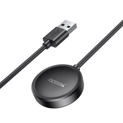 For Samsung Watch Yesido CA161 USB Magnetic Charger, Cable Length: 1m (Black) - Charger by Yesido | Online Shopping South Africa | PMC Jewellery | Buy Now Pay Later Mobicred