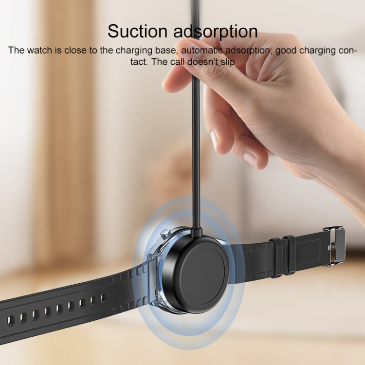 For Samsung Watch Yesido CA161 USB Magnetic Charger, Cable Length: 1m (Black) - Charger by Yesido | Online Shopping South Africa | PMC TechLife | Buy Now Pay Later Mobicred