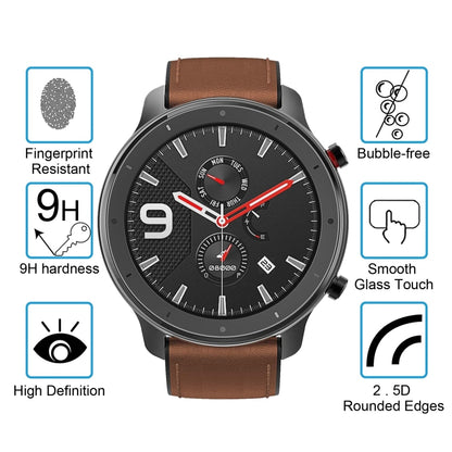 For Amazfit GTR 47mm 0.26mm 2.5D 9H Tempered Glass Film Screen Protector - free shipping - PMC Jewellery - Order now!