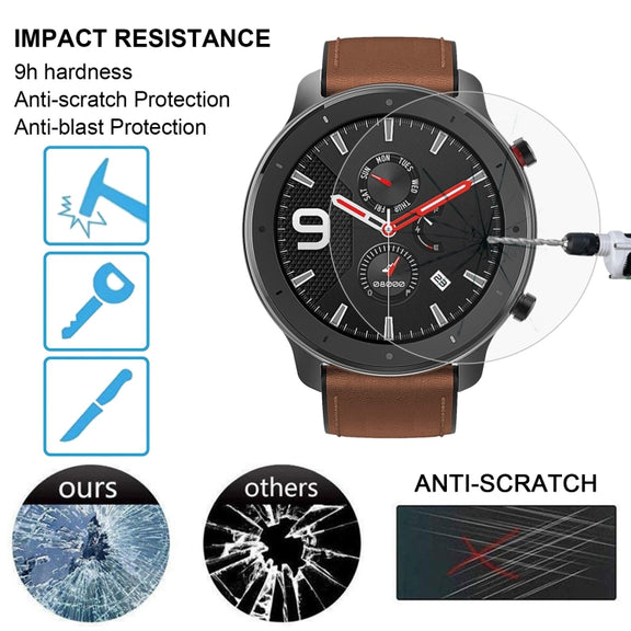 For Amazfit GTR 47mm 0.26mm 2.5D 9H Tempered Glass Film Screen Protector